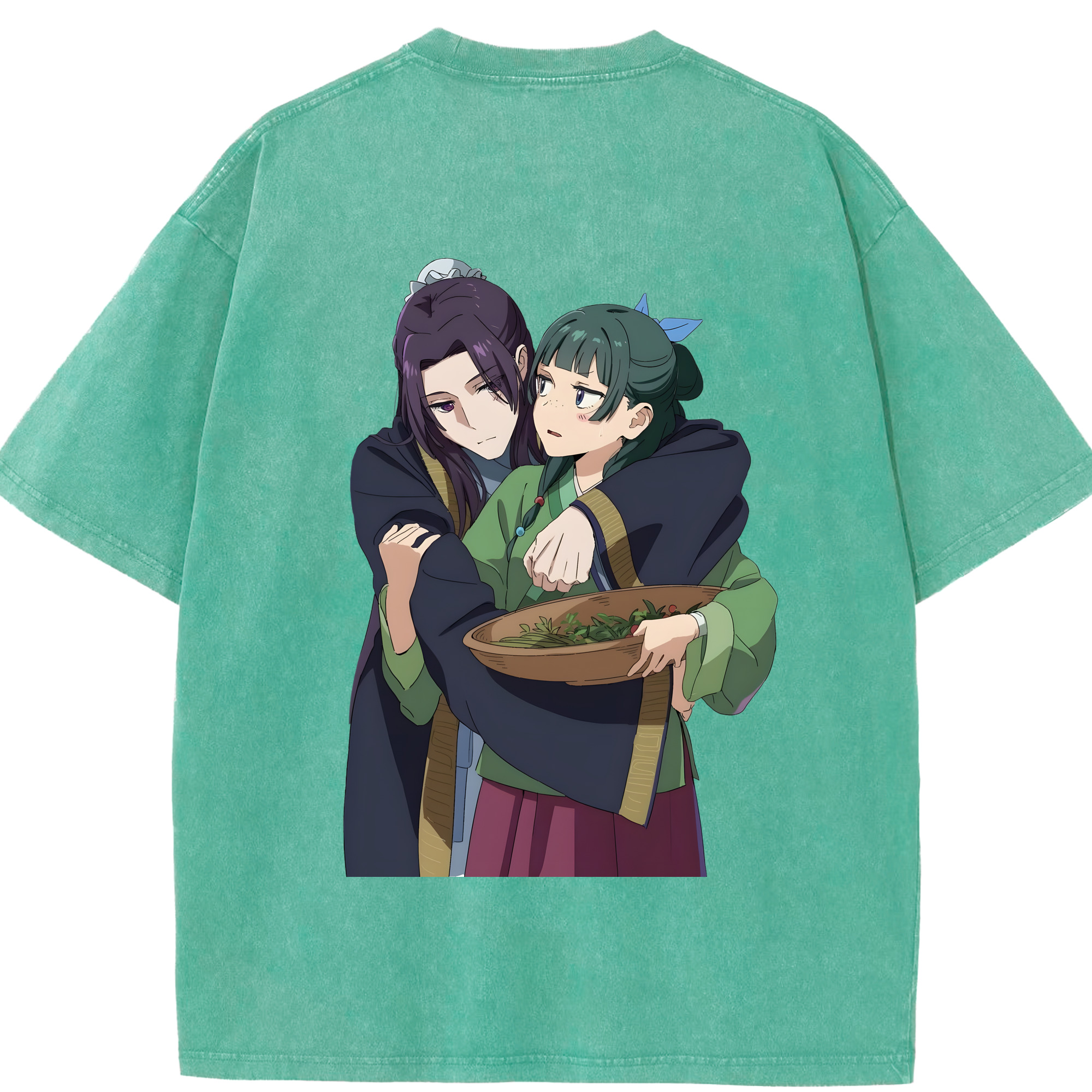 （画像用） 薬屋のひとりごと The Apothecary Diaries 綿100% ヴィンテージ風 半袖Tシャツ（背面プリント）